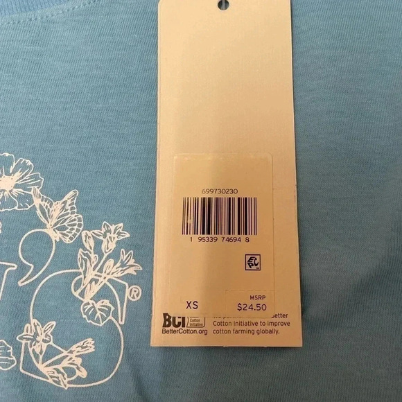 COPY - LEVI’S flower logo blue tshirt basic graphic tshirt - Picture 4 of 5